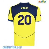 Camisa de time de futebol Tottenham Hotspur Mohammed Kudus #20 Replicas 3º Equipamento 2025-26 Manga Curta
